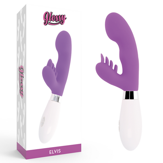 GLOSSY - MASSAGGIATORE CONIGLIO ELVIS VIOLA