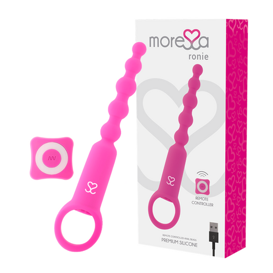 MORESSA - PLUG STIMOLATORE RONIE REMOTE CONTROL PIACERE ANALE ROSA