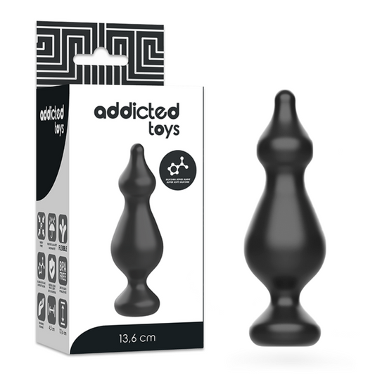 ADDICTED TOYS - PLUG SESSUALE ANALE 13.6 CM NERO