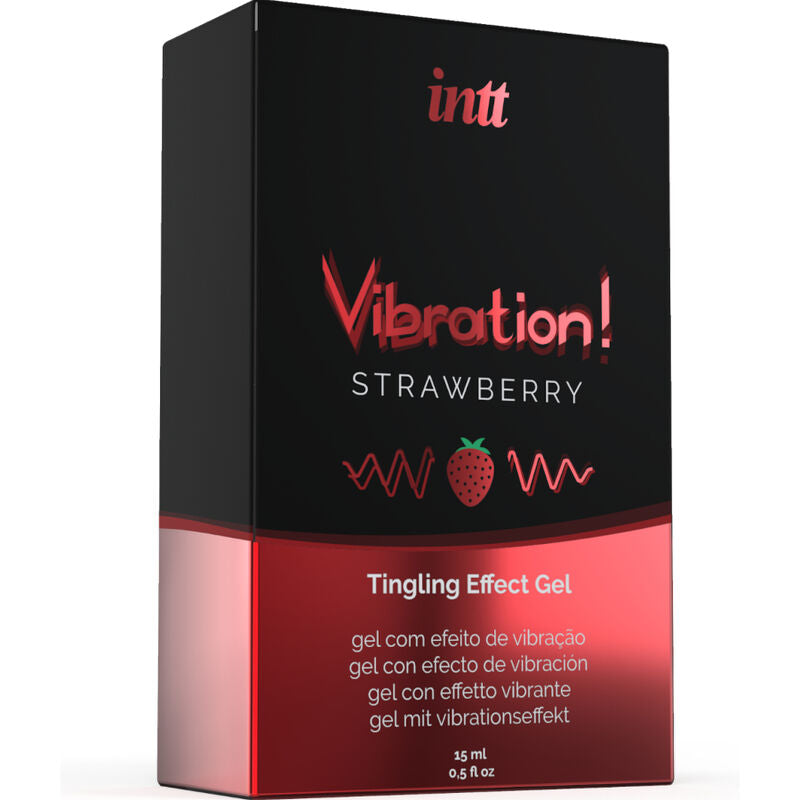 INTT - POTENTE GEL VIBRANTE LIQUIDO STIMOLANTE INTIMO FRAGOLA 15 ML