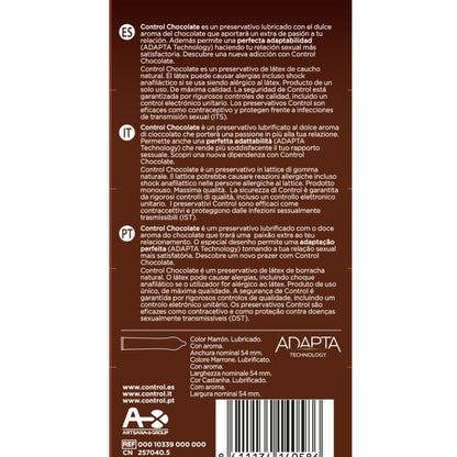 CONTROL - PRESERVATIVI ADAPTA CHOCOLATE 12 UNITS