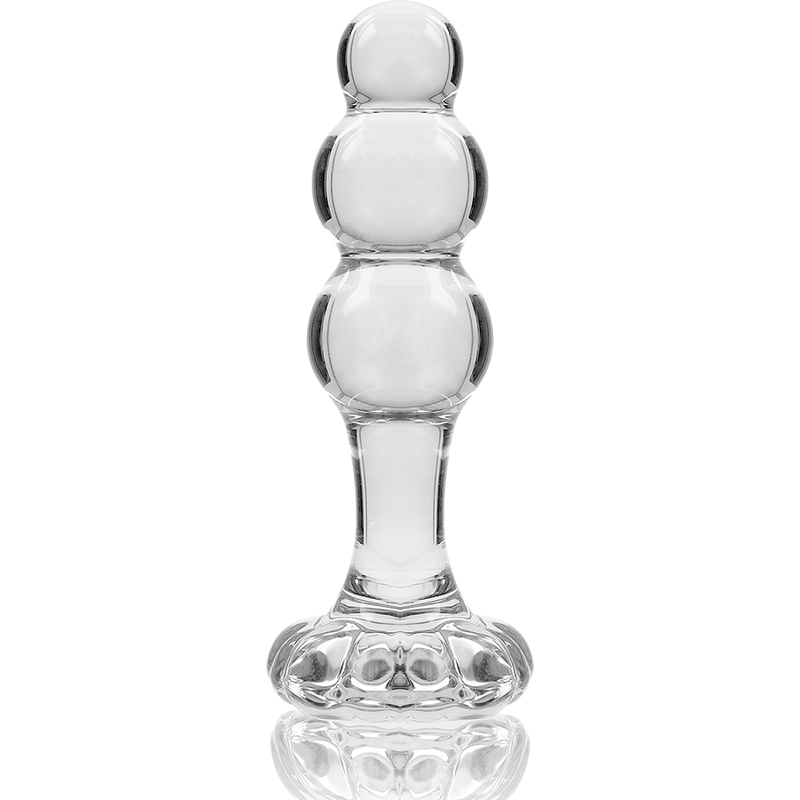 NEBULA SERIES BY IBIZA - PLUG  MODELLO 1 TAPPO VETRO BOROSILICATO TRASPARENTE 10.5 CM -O- 3 CM