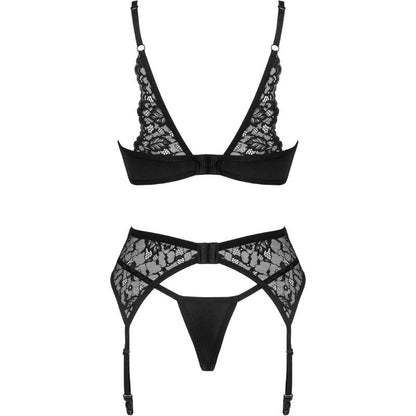 OBSESSIVE -LINGERIE  BELLASTIA SET TRE PEZZI XS/S