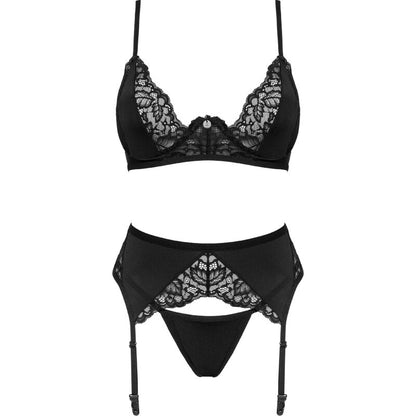 OBSESSIVE -LINGERIE  BELLASTIA SET TRE PEZZI XS/S