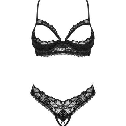 OBSESSIVE - perizoma e reggiseno SERAFIA SET DUE PEZZI SENZA COPPE XS/S