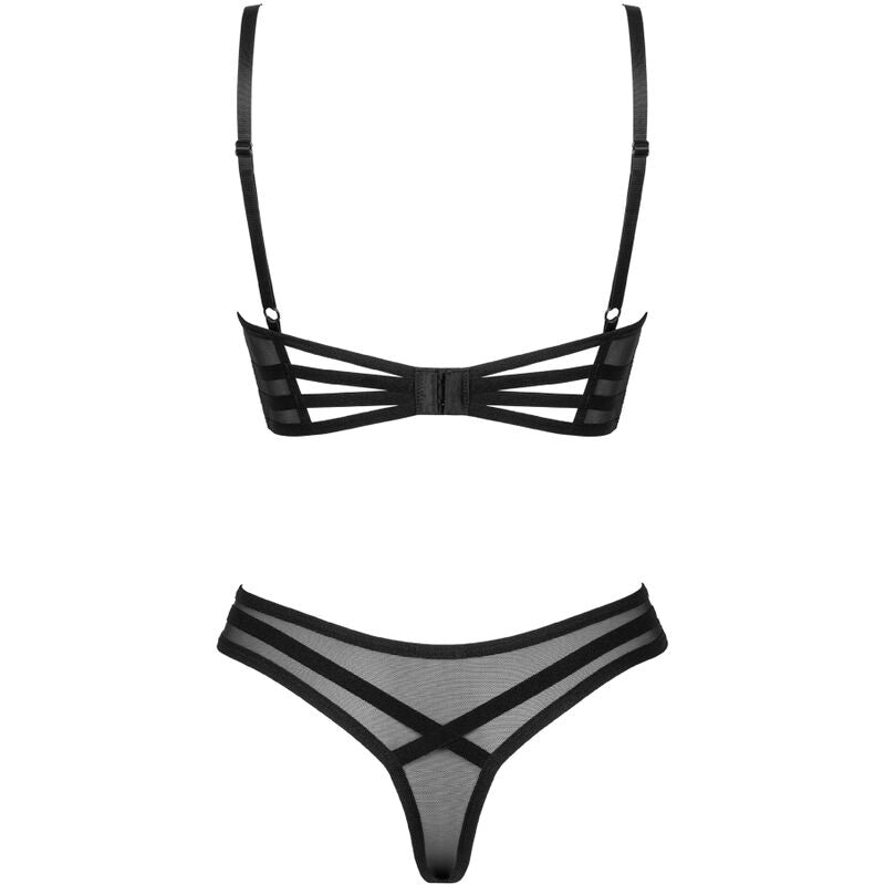 OBSESSIVE - REGGISENO E PERIZOMA ROXELIA SET DUE PEZZI XS/S