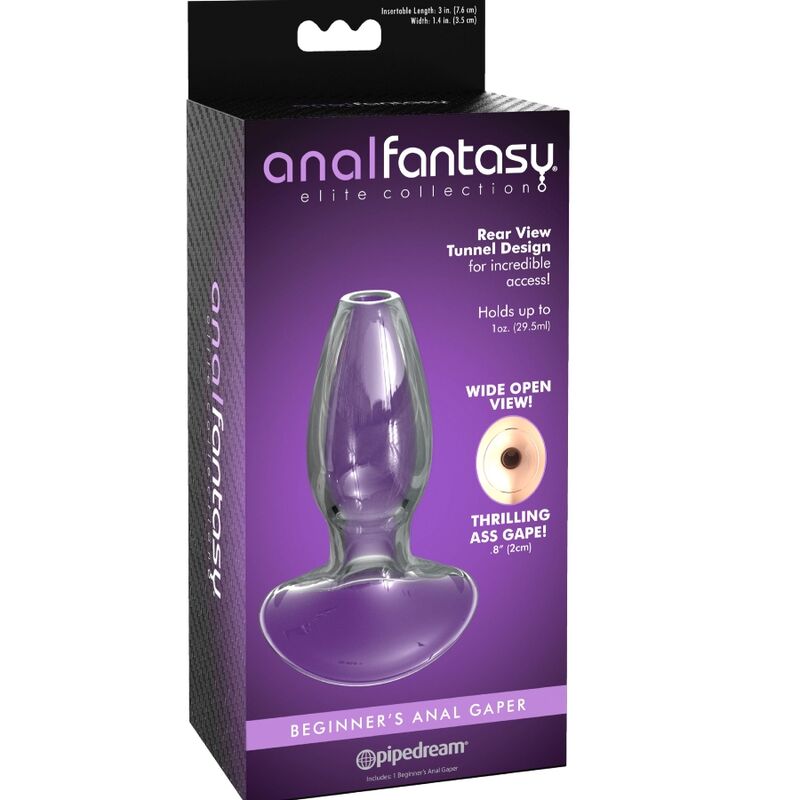 ANAL FANTASY ELITE COLLECTION - DILATATORE ANALE GAPER PER PRINCIPIANTI CRISTALLO TAGLIA S