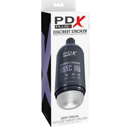 PDX PLUS - MASTURBATORE STROKER DESIGN DISCRETO IN BOTTIGLIA DI SHAMPOO CON CREMA PROFONDA