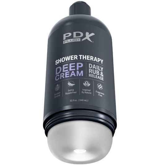 PDX PLUS - MASTURBATORE STROKER DESIGN DISCRETO IN BOTTIGLIA DI SHAMPOO CON CREMA PROFONDA