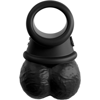 KING COCK - ELITE ANELLO CON TESTICOLO VIBRANTE IN SILICONE