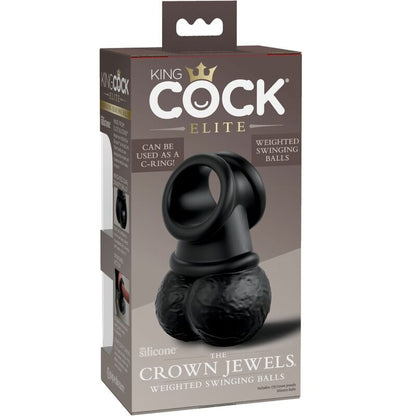 KING COCK - ELITE ANELLO CON TESTICOLO IN SILICONE