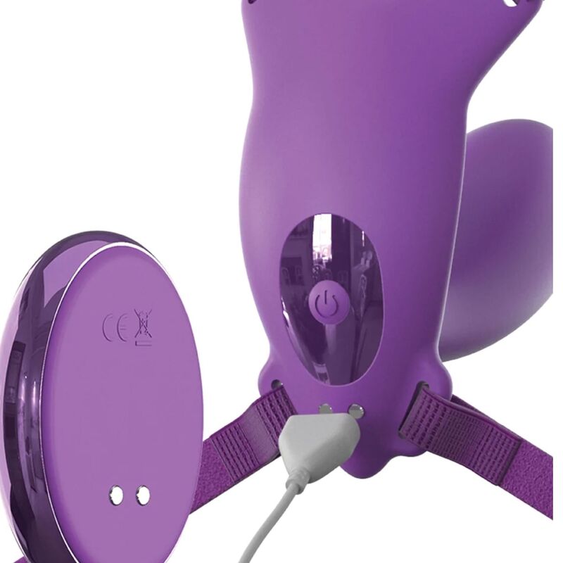 FANTASY FOR HER - PETTORINA G-SPOT BUTTERFLY CON VIBRATORE, RICARICABILE E TELECOMANDO VIOLA