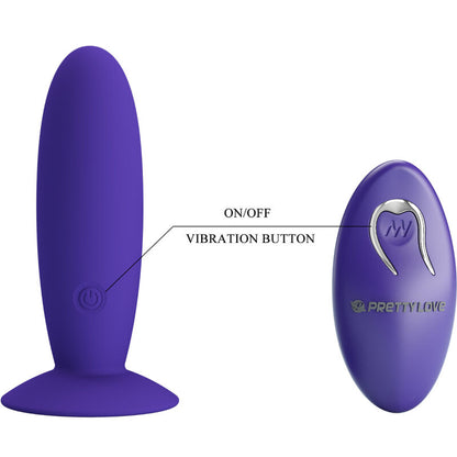 PRETTY LOVE - YOUTH PLUG VIBRATORE ANALE TELECOMANDO VIOLETTO