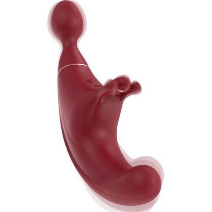 ADRIEN LASTIC - FUSION STIMOLATORE TRIPLO CLITORIDE E PUNTO G ROSSO