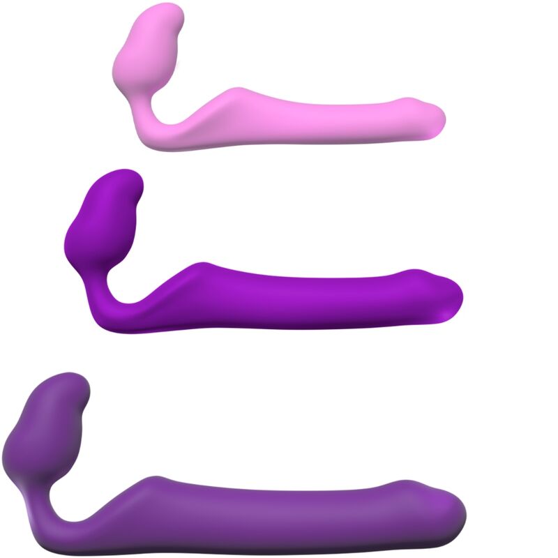 ADRIEN LASTIC - DILDO  QUEENS STRAP-ON FLESSIBILE VIOLA TAGLIA M