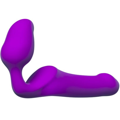 ADRIEN LASTIC - DILDO  QUEENS STRAP-ON FLESSIBILE VIOLA TAGLIA M