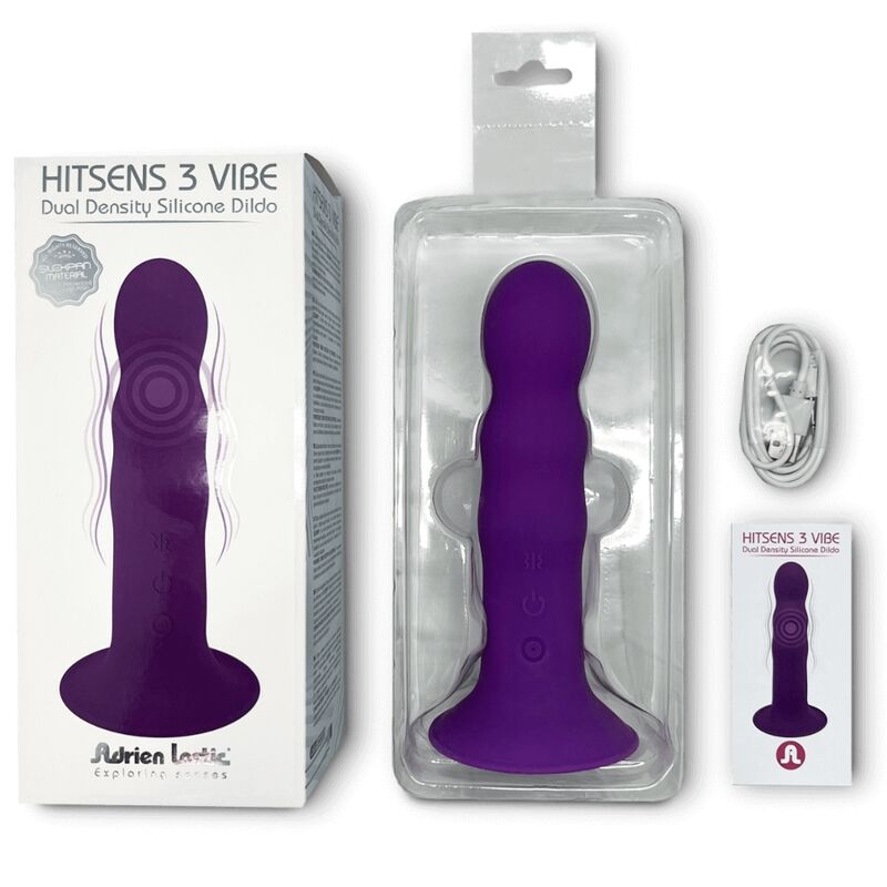 ADRIEN LASTIC - HITSENS VIBE 3 DILDO IN SILICONE VIOLA