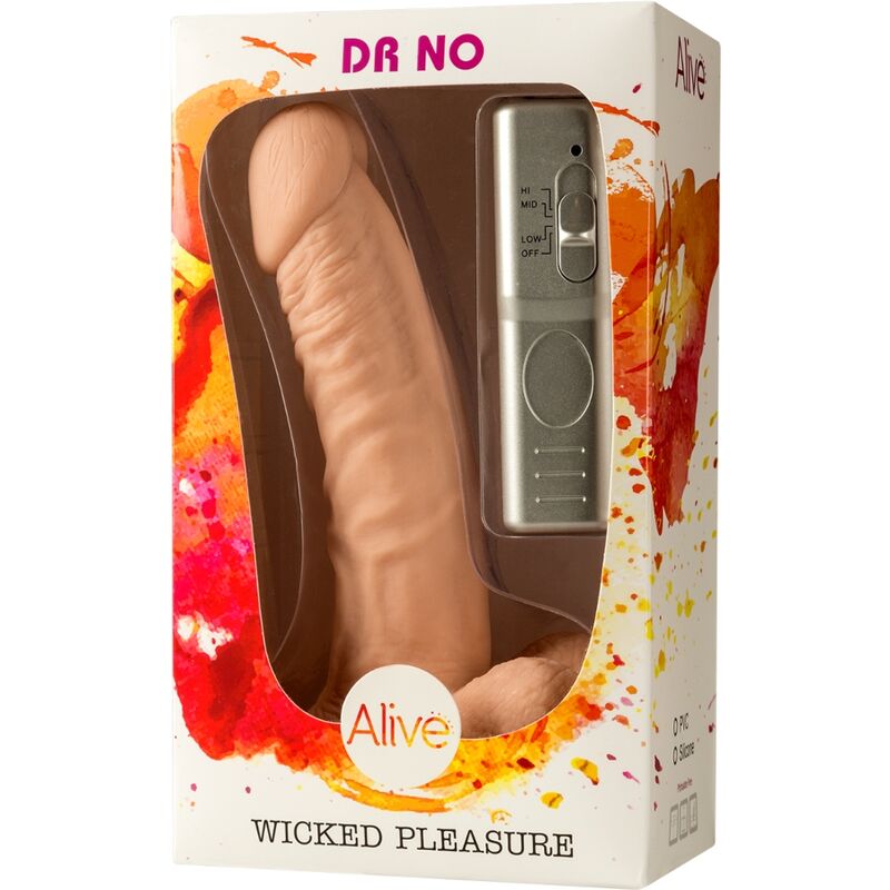 ALIVE  DILDO  DR. NESSUN VIBRATORE DEL PENE REALISTICO 18 CM