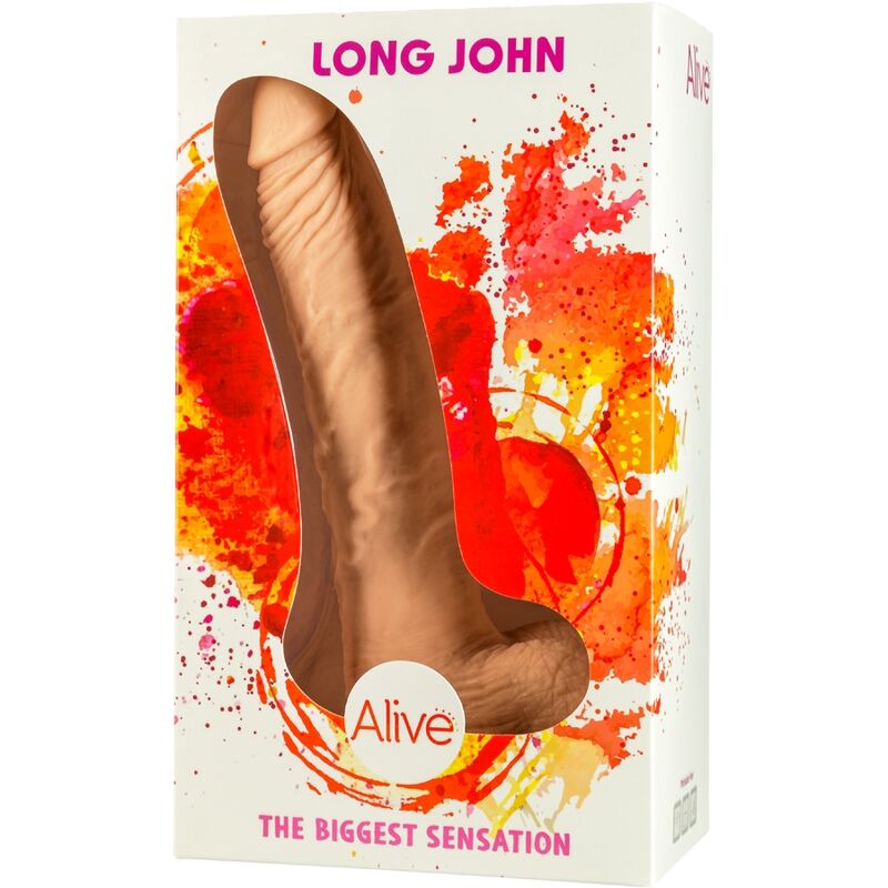 ALIVE -  DILDO PENE REALISTICO LONG JOHN 21,8 CM