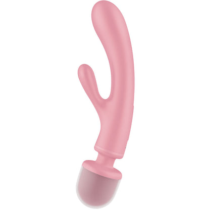 SATISFYER - MASSAGGIATORE VIBRATORE CONIGLIO TRIPLE LOVER ROSA