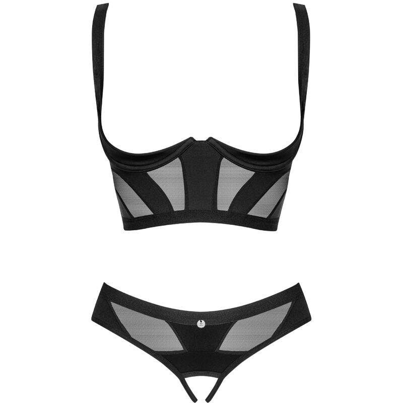 OBSESSIVE - Reggiseno e perizoma CHIC AMORIA SET 2 PEZZI CUPLESS XS/S