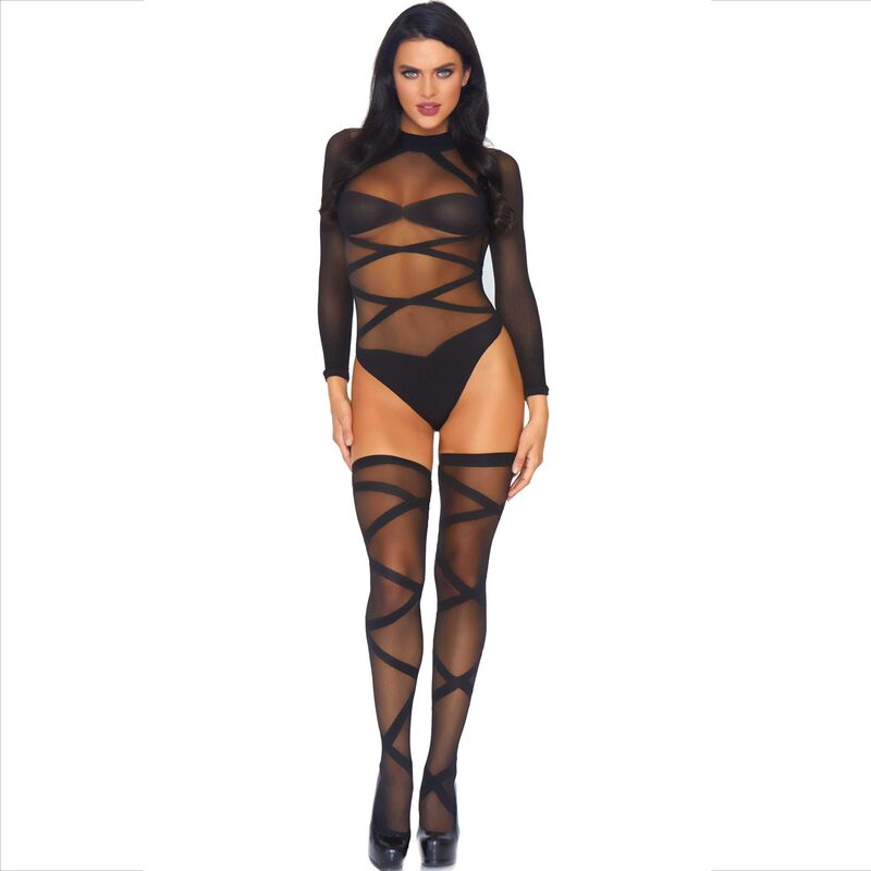 LEG AVENUE - calze autoreggenti  SET 2 PEZZI CORPO E COSCIA