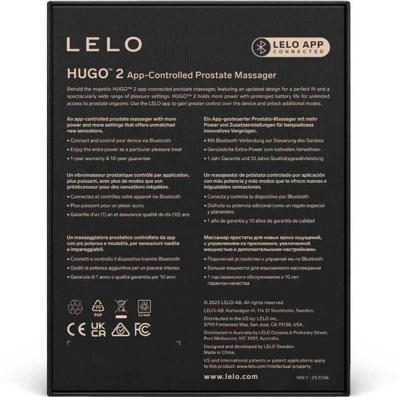 LELO - MASSAGGIATORE PROSTATICO HUGO 2 VERDE