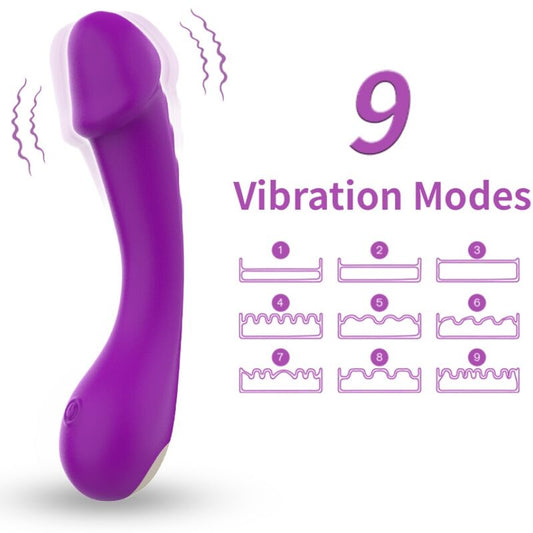 ARMONY - DILDO VIBRATORE G-SPOT IN SILICONE VIOLA