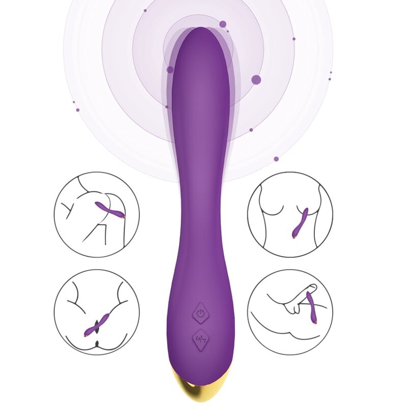 ARMONY - VIBRATORE FLAMINGO MULTIPOSIZIONE VIOLA