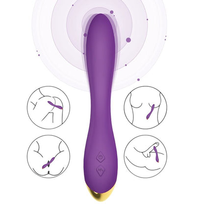 ARMONY - VIBRATORE FLAMINGO MULTIPOSIZIONE VIOLA