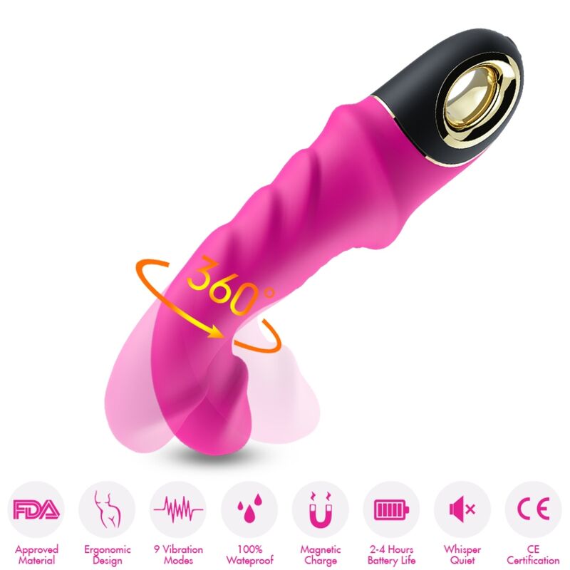 ARMONY - JOYBLADE DILDO VIBRATORE ROTATORE FUCSIA