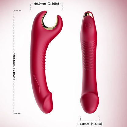 ARMONY - VIBRATORE E ROTATORE PRINCE DILDO ROSSO