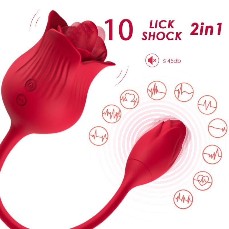 ARMONY - VIBRATORE ROSA CON COLA ROSSO