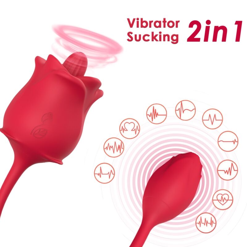 ARMONY - STIMOLATORE E VIBRATORE ROSA COLA ROSSO