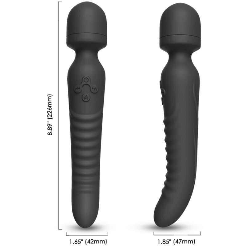 ARMONY - MASSAGGIATORE E VIBRATORE MISSION EFFETTO CALORE NERO