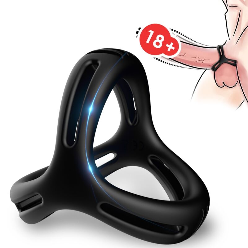 ARMONY - SEX TOY X-RING MULTIPOSIZIONE NERO