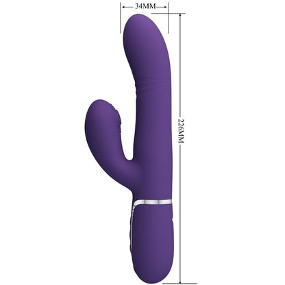 PRETTY LOVE - VIBRATORE MULTIFUNZIONE G-SPOT VIOLA