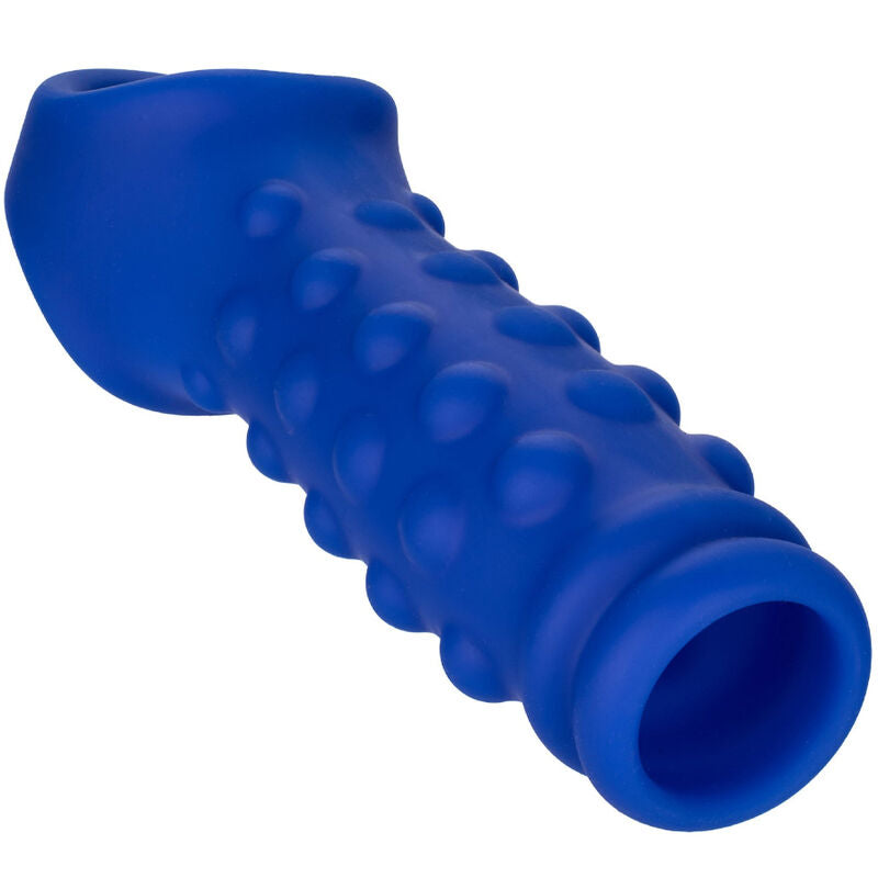 CALEXOTICS - ACESSORIO ADMIRAL COPERTURA PER PENE CON PERLINE IN SILICONE MORBIDO BLU