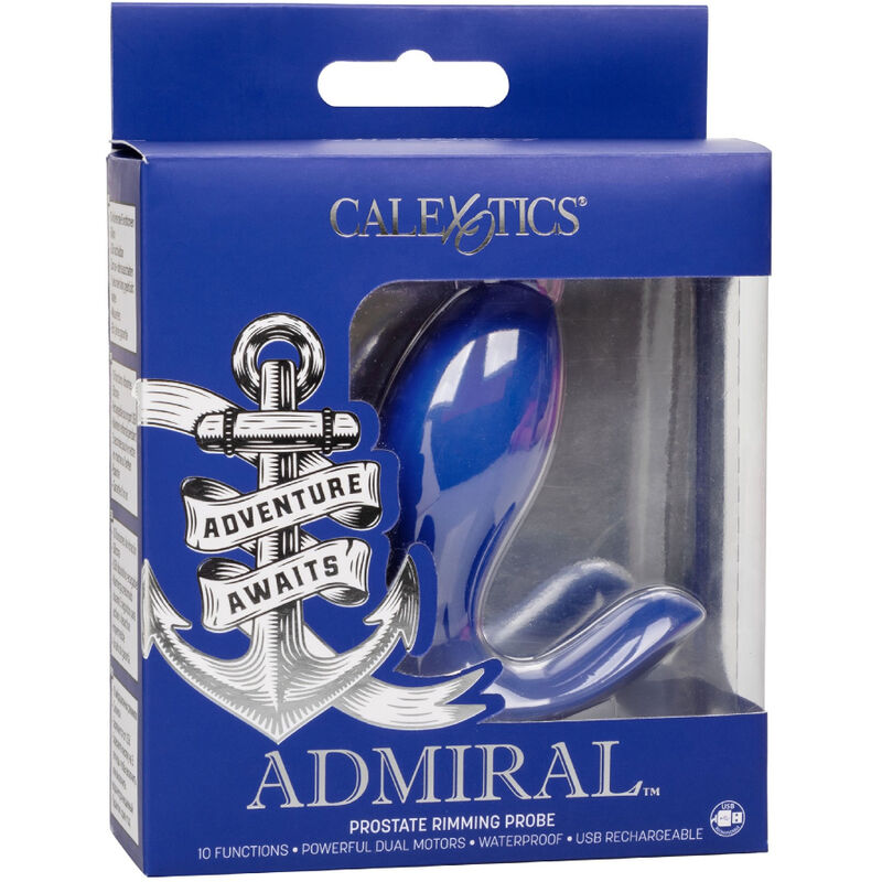 CALEXOTICS - ADMIRAL STIMOLATORE E VIBRATORE RIMMING DELLA PROSTATA BLU