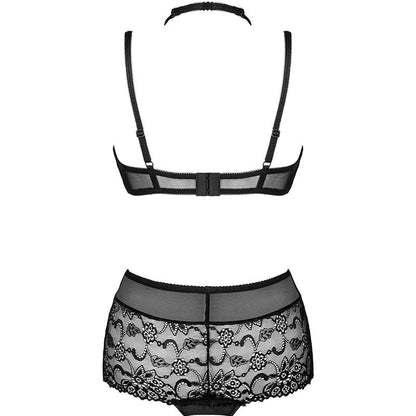 LIVCO CORSETTI FASHION - LINERA PER LA COLLEZIONE SENSES REGGISENO + SLIP NERO