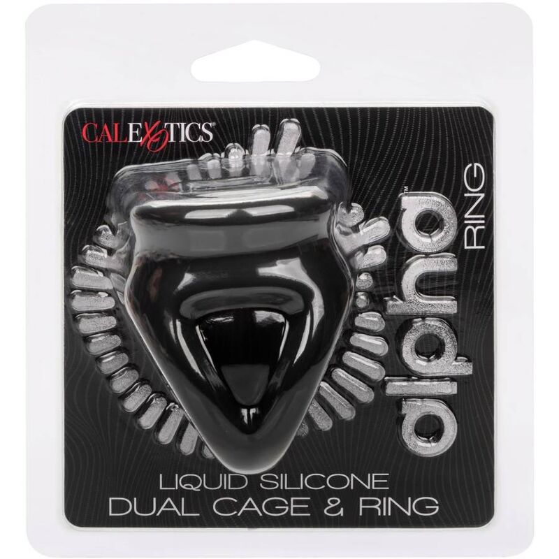 CALEXOTICS - ALPHA ANELLO DUAL CAGE NERO