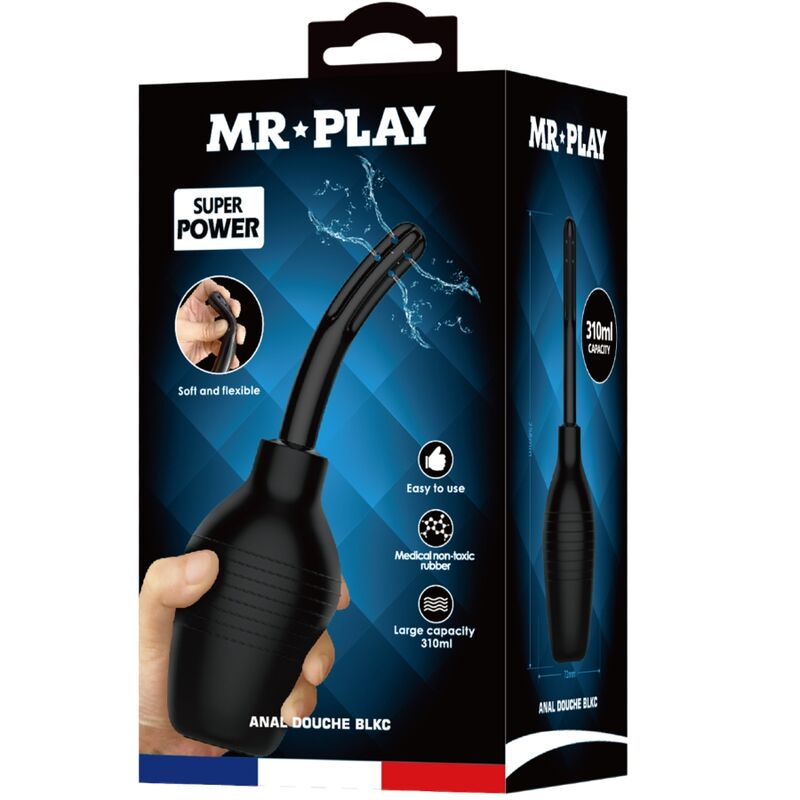 MR PLAY - PLUG ACESSORIO DOCCIA ANALE BLKC SUPER POWER NERO