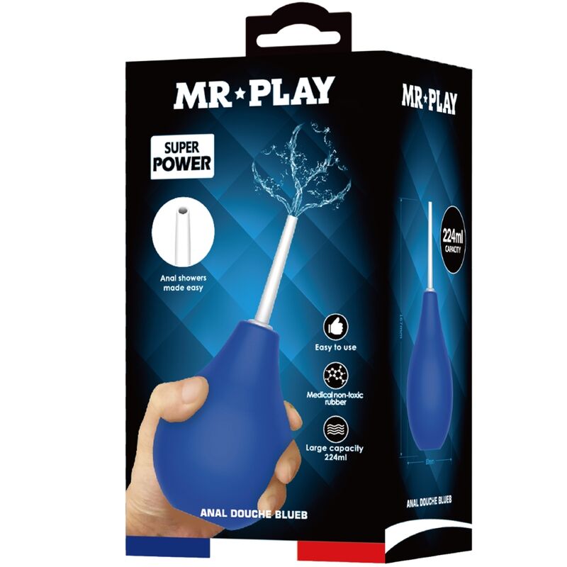 MR PLAY - PLUG ACESSORIO DOCCIA ANALE BLUEB SUPER POWER BLUE