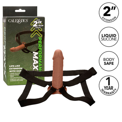 CALEXOTICS -SEX TOY PER DILDO  ESTENSIONE REALE PERFORMANCE MAXX CON IMBRACATURA IN PELLE MARRONE