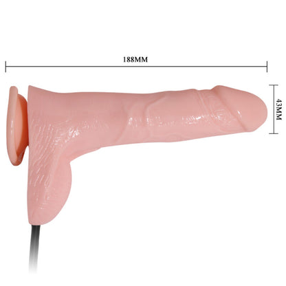 BAILE - DILDO REALISTICO GONFIABILE CON VENTOSA 15 CM