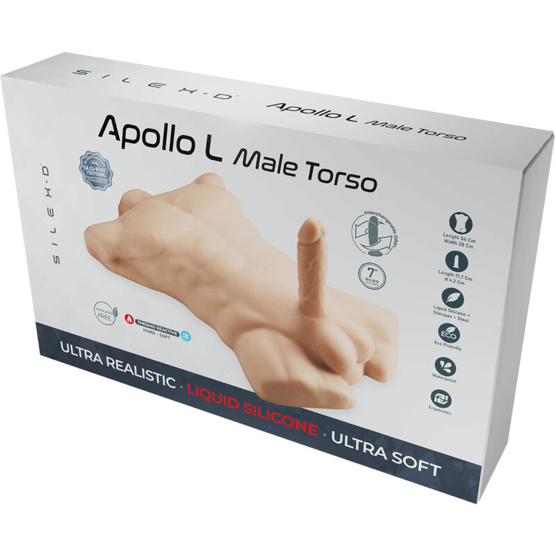 SILEXD -DILDO  APOLLO L TORSO MASCHILE REALISTICO