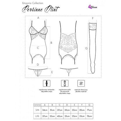 LIVCO CORSETTI FASHION - PERSINNE MIT EMPORIO SET CORSETTO + SLIP + CALZE