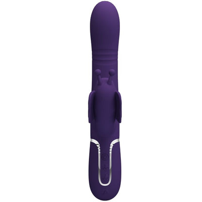 PRETTY LOVE - VIBRATORE MULTIFUNZIONE RABBIT 4 IN 1 FARFALLA VIOLA