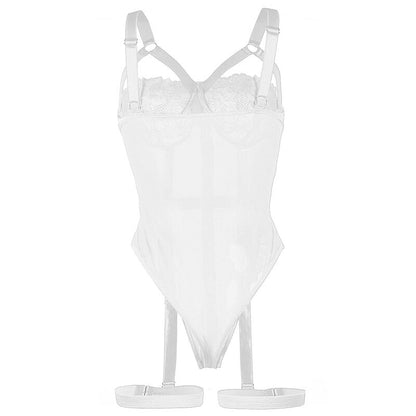 SUBBLIME - BODY ORSACCHIOTTO CON REGGERA DETTAGLIO PETTO BIANCO S/M