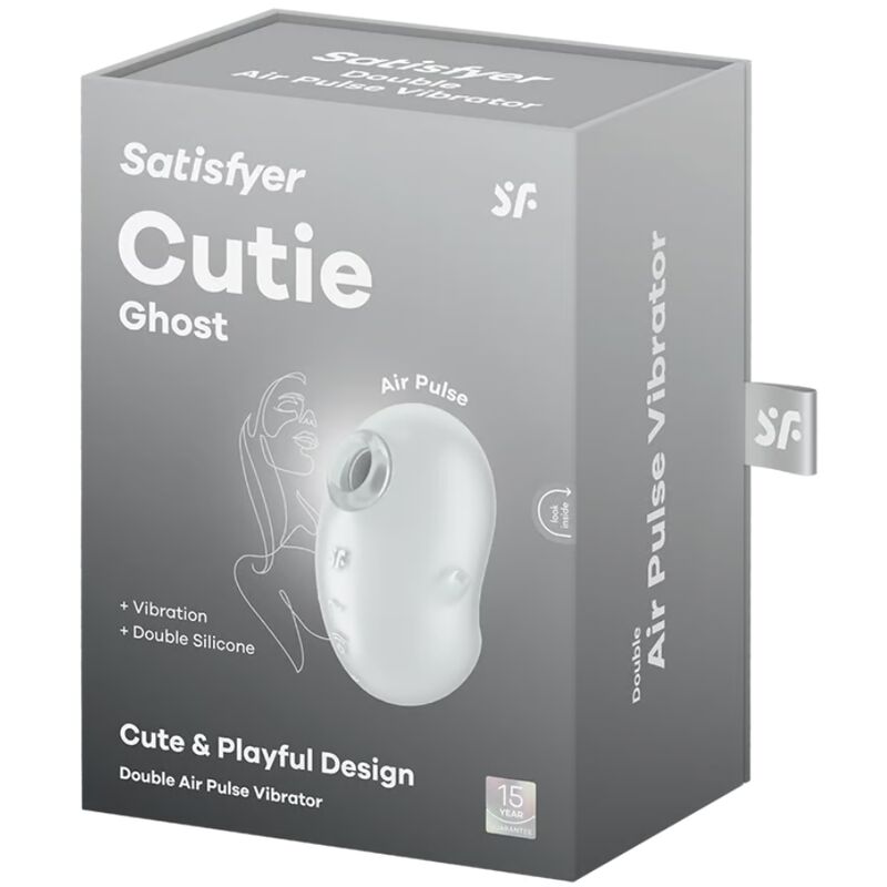 SATISFYER - CUTIE GHOST VIBRATORE LAY-ON BIANCO